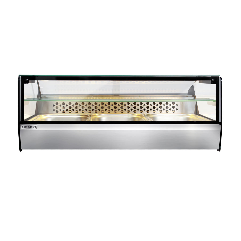 For fish and meat -top cooled showcase - 870mm - 3x GN for 1/1