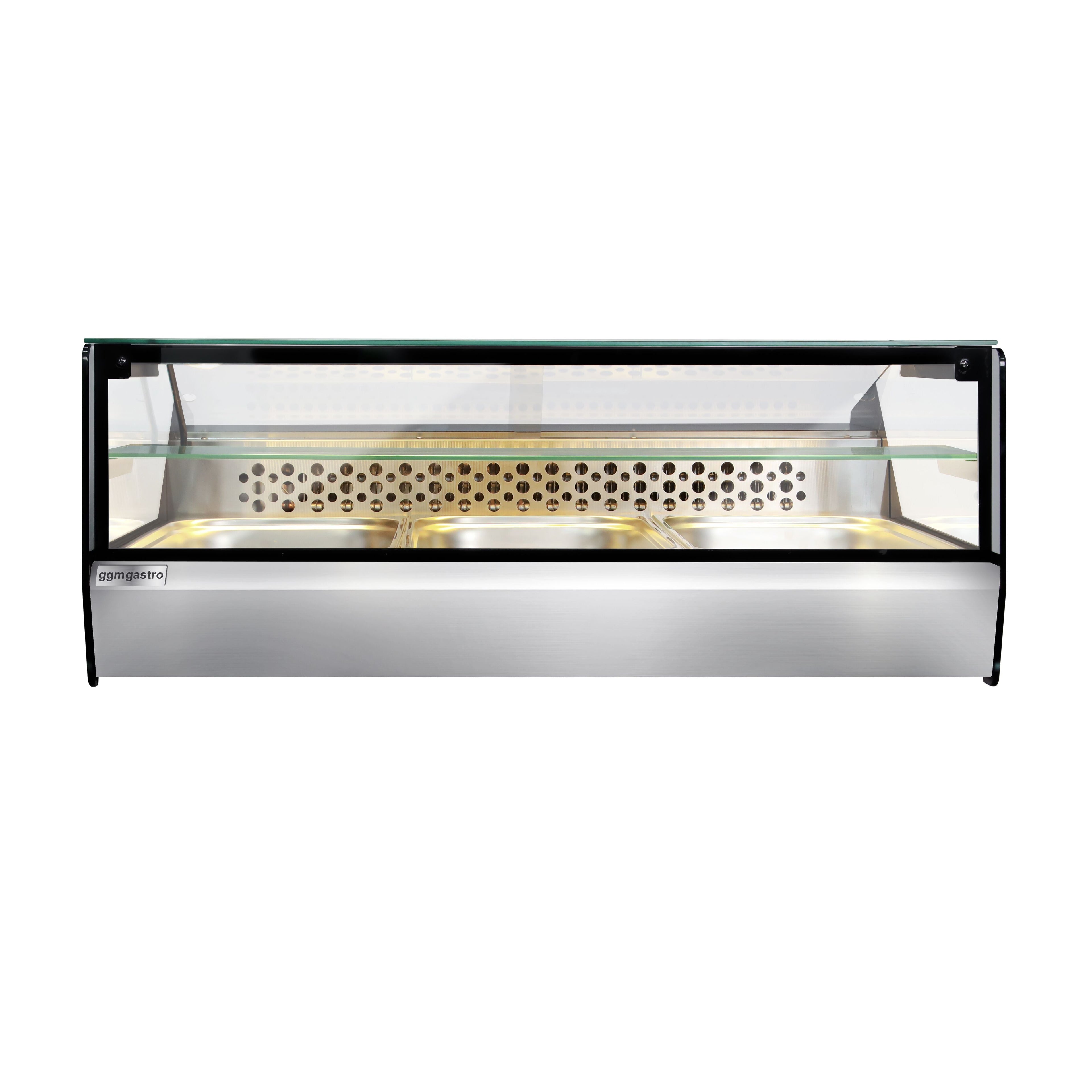 For fish and meat -top cooled showcase - 870mm - 3x GN for 1/1