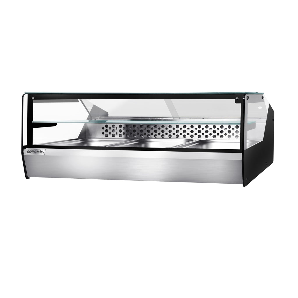 For fish and meat -top cooled showcase - 870mm - 3x GN for 1/1