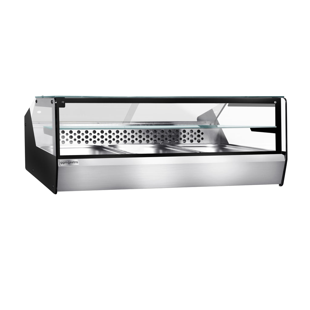 For fish and meat -top cooled showcase - 870mm - 3x GN for 1/1