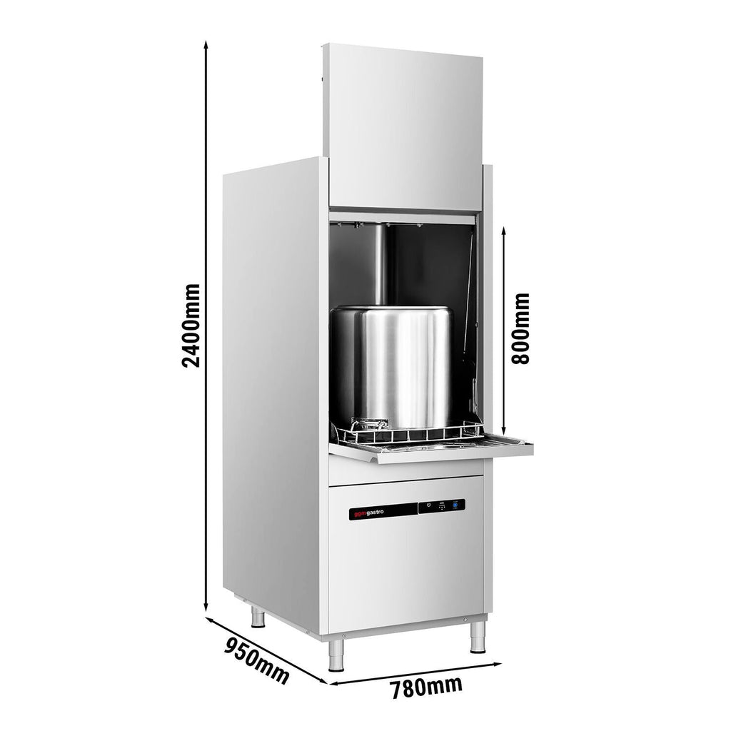 Dual Wedding Cookware Washing Machine - 16.7 kW - with detergent and evacuation pump
