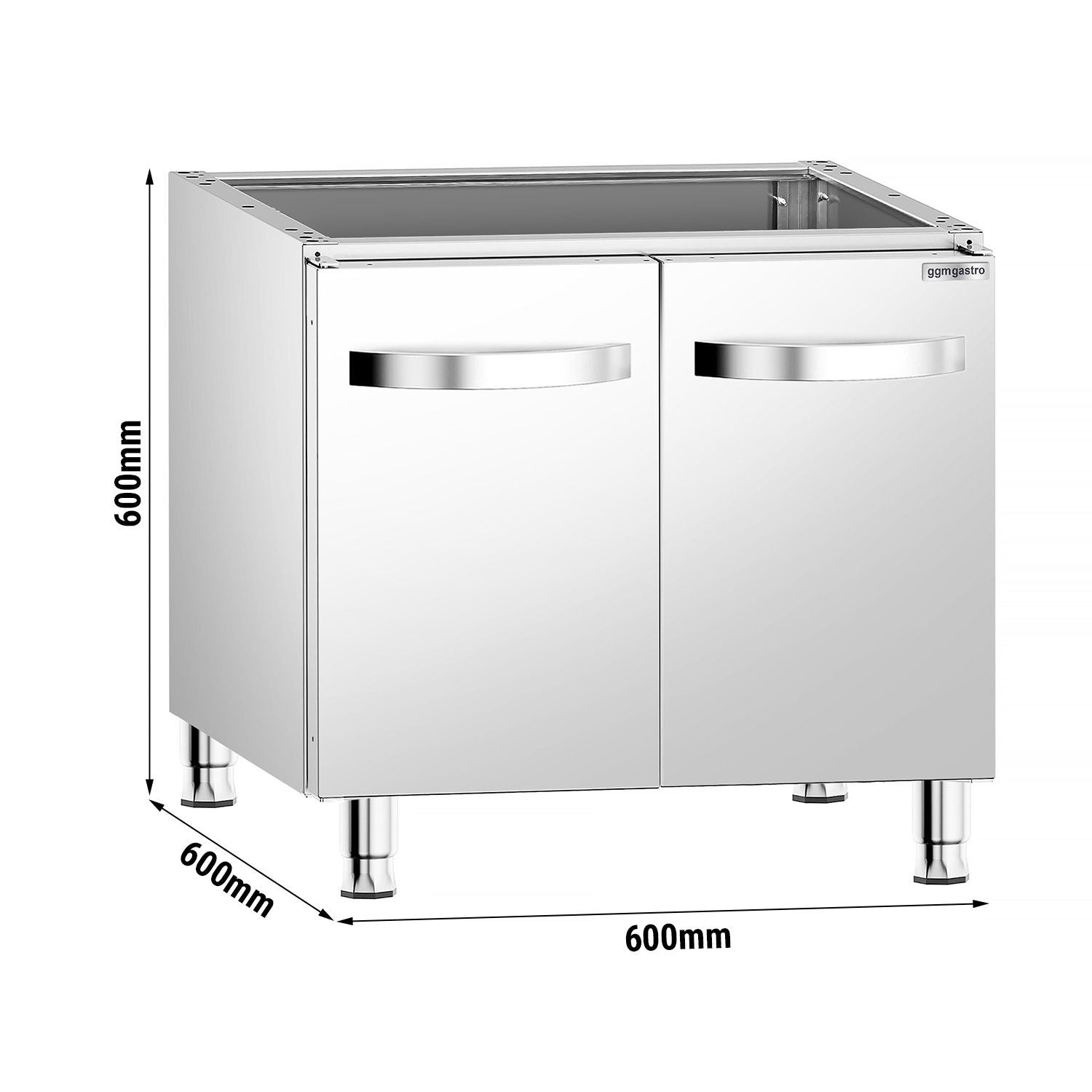 Lower cabinet for gas stove - 2 doors