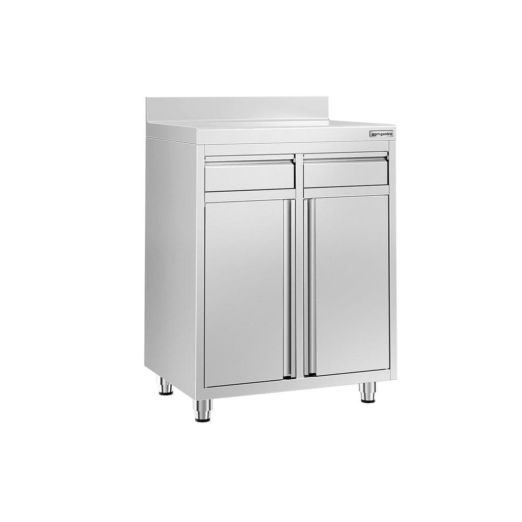 Working Cabinet - For Coffee Machine - 800x600mm - 2 drawers, 2 lids and backsplash