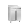 Working Cabinet - For Coffee Machine - 800x600mm - 2 drawers, 2 lids and backsplash