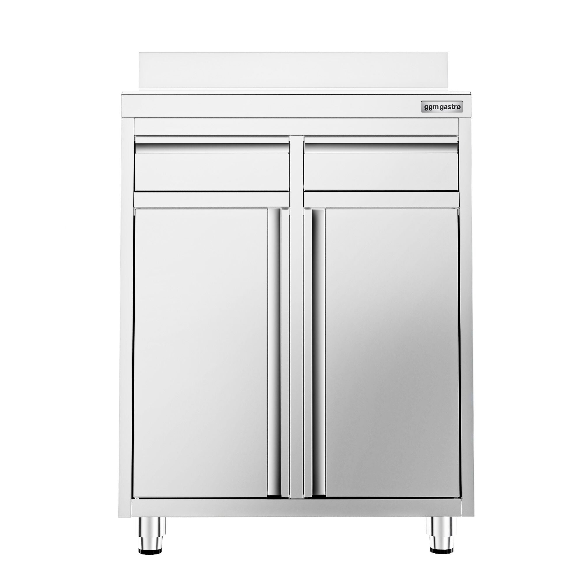 Working Cabinet - For Coffee Machine - 800x600mm - 2 drawers, 2 lids and backsplash