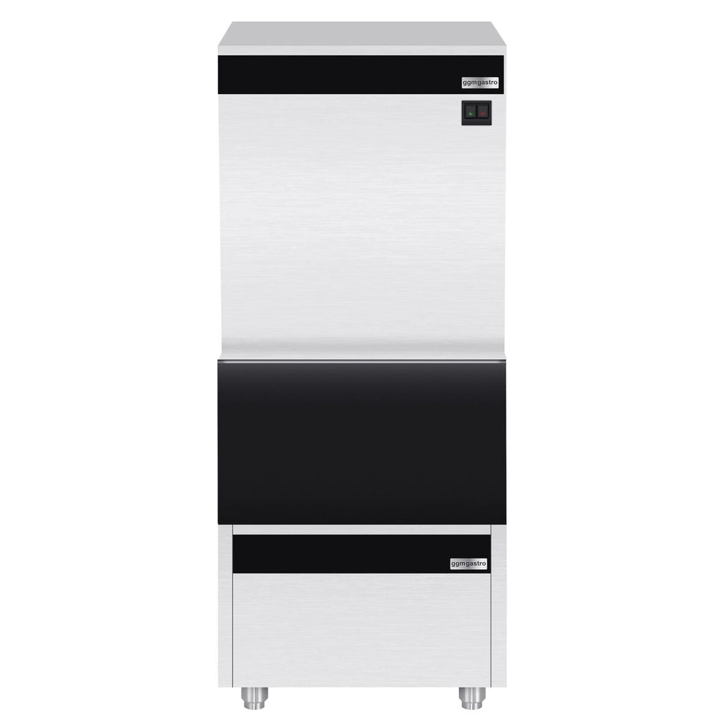 Ice Cube Machine - Cube - 450 kg/ 24 h, including storage container
