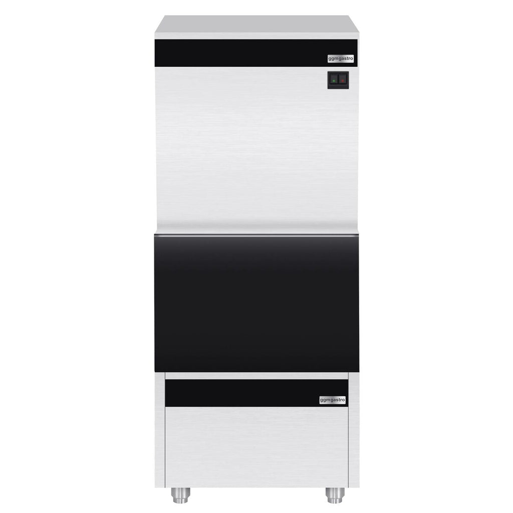 Ice Cube Machine - Cube - 230 kg/ 24 h, including storage container