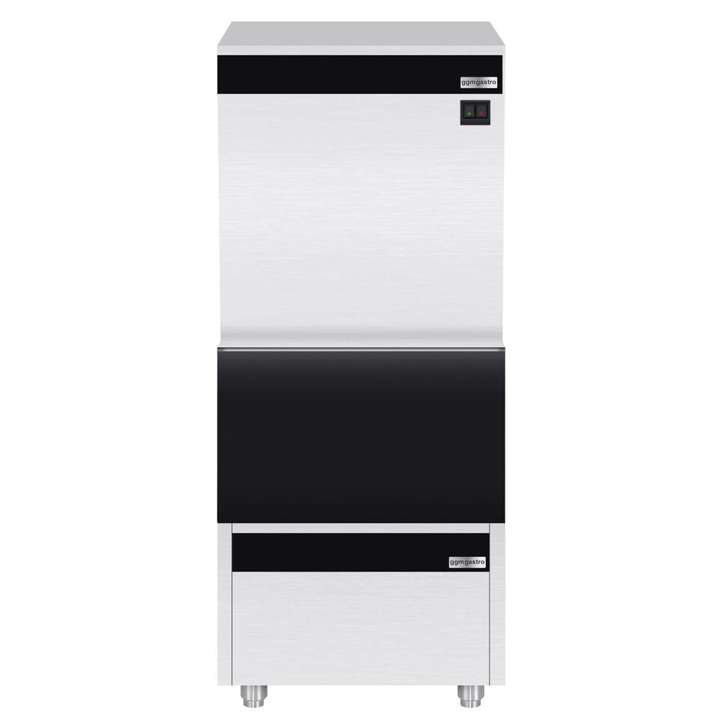 Ice Cube Machine - Cube - 450 kg/ 24 h, including storage container
