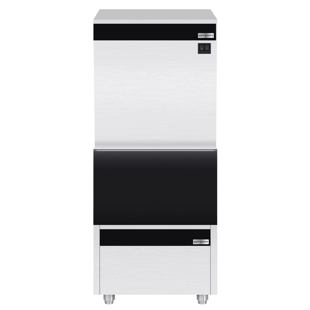 Ice Cube Machine - Cube - 450 kg/ 24 h, including storage container