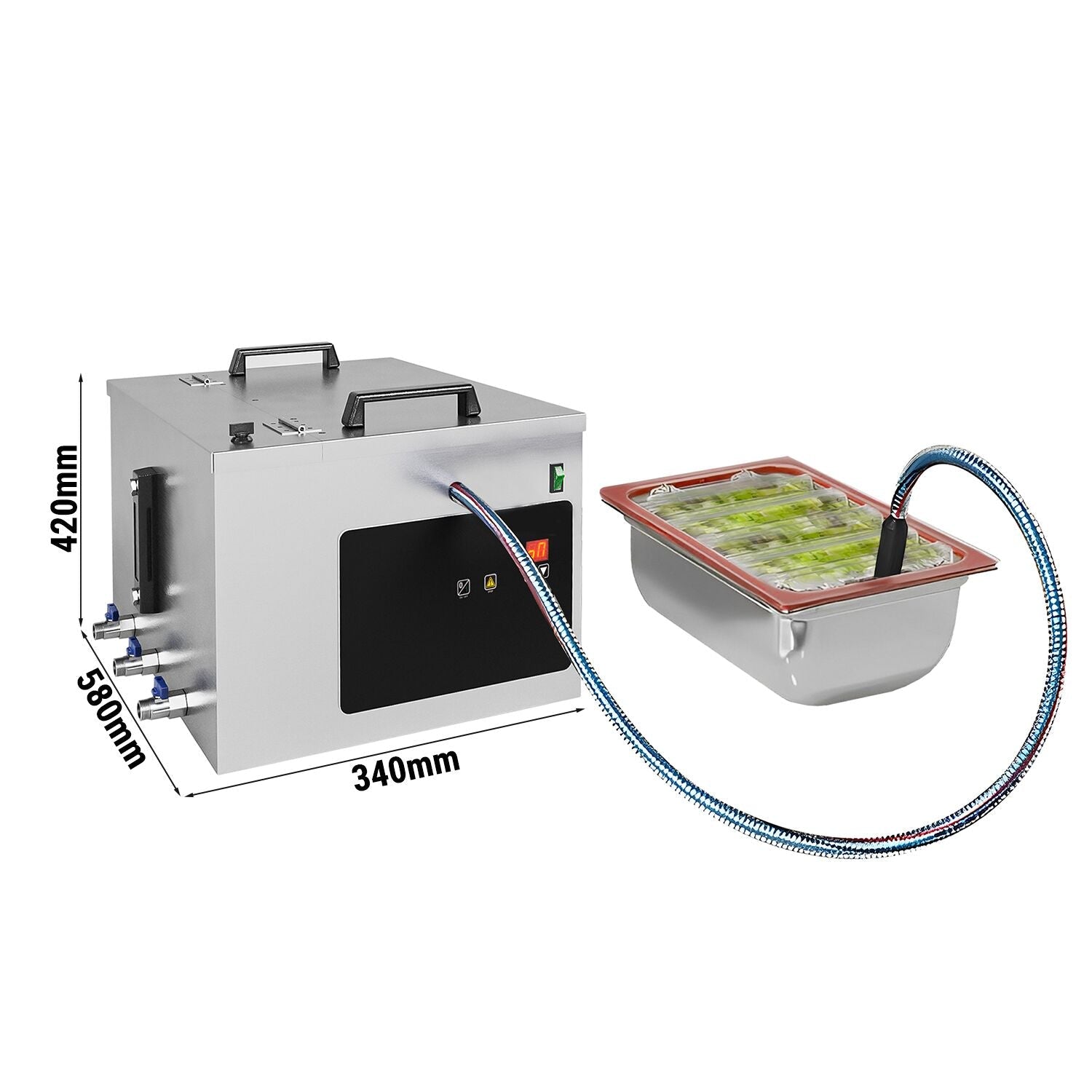 Vacuum device for gn tubs - 10m³/sa - 400 watts