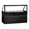 Hot Hold Red Showcase Toronto - 2100mm - 6x GN 1/1 - Black Front Panel - Black Granite Working Call