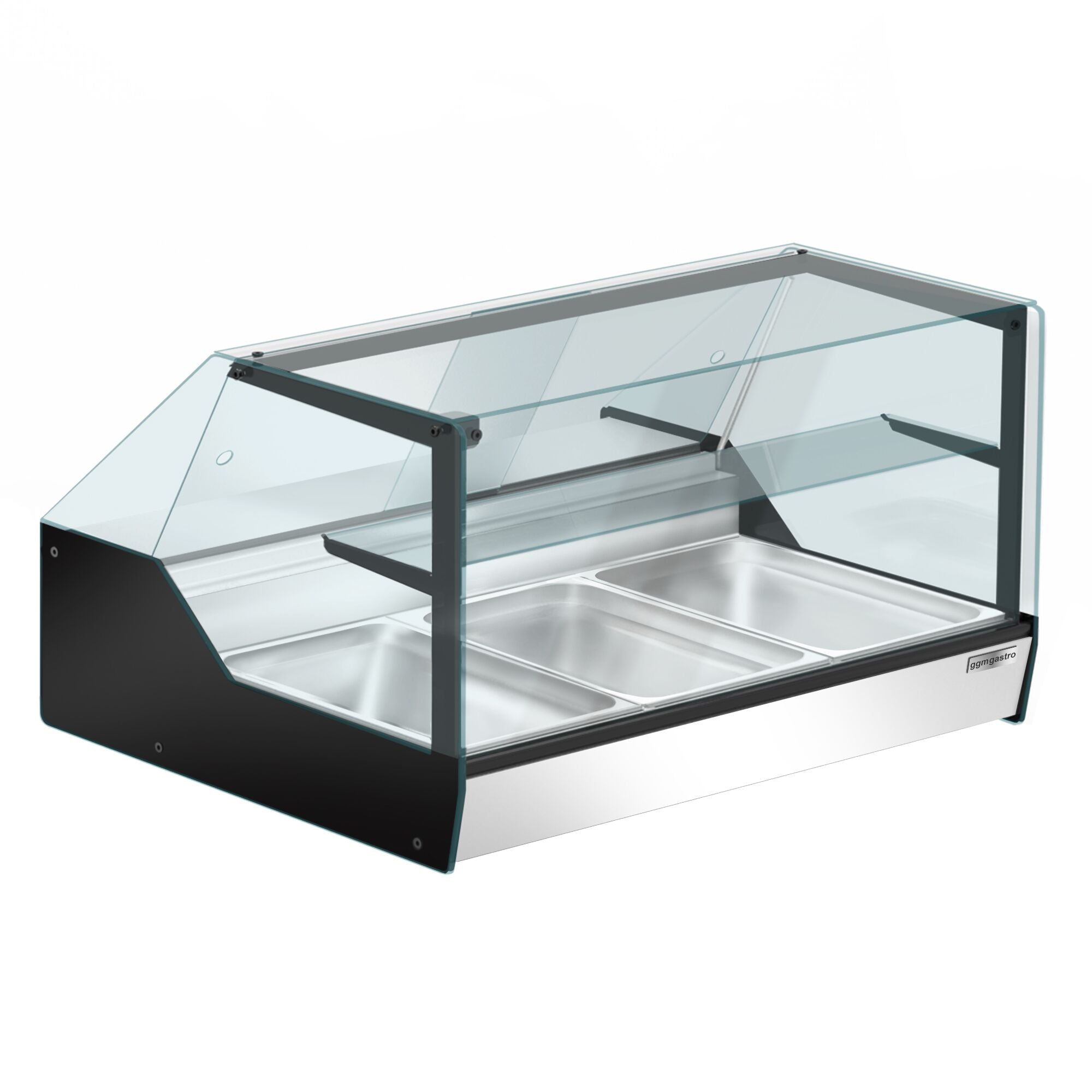 Set Top Hot Holder Showcase - 870 x 1000mm - 3 x gn 1/1