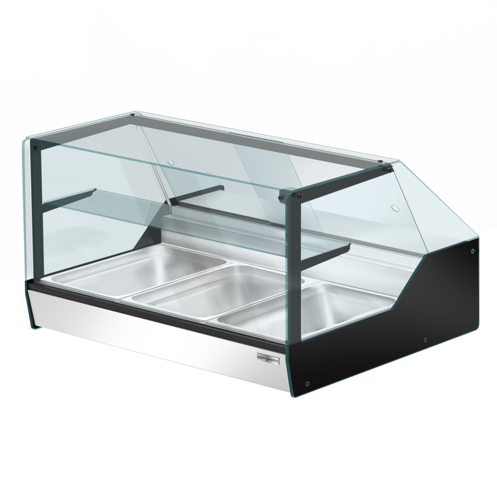Set Top Hot Holder Showcase - 870 x 1000mm - 3 x gn 1/1
