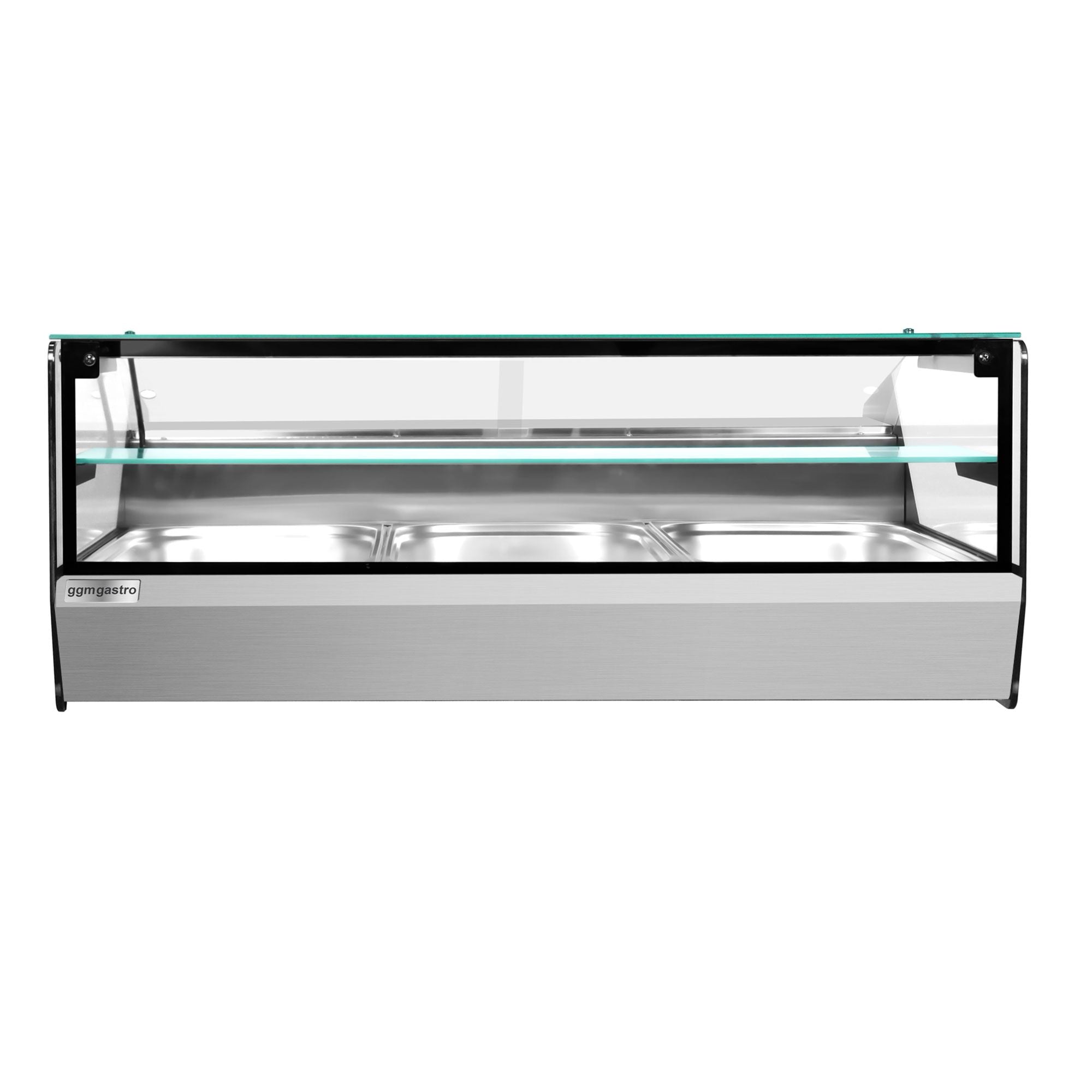 Set top hot holding showcase - 870 x 1000 mm - 3 x gn 1/1
