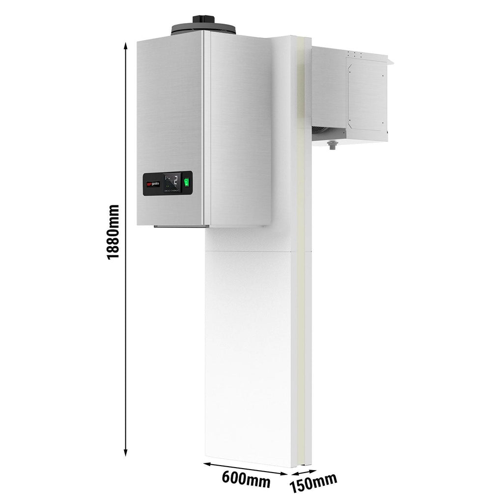 Stainless steel wall type cooling unit - max. For 7.5 m³