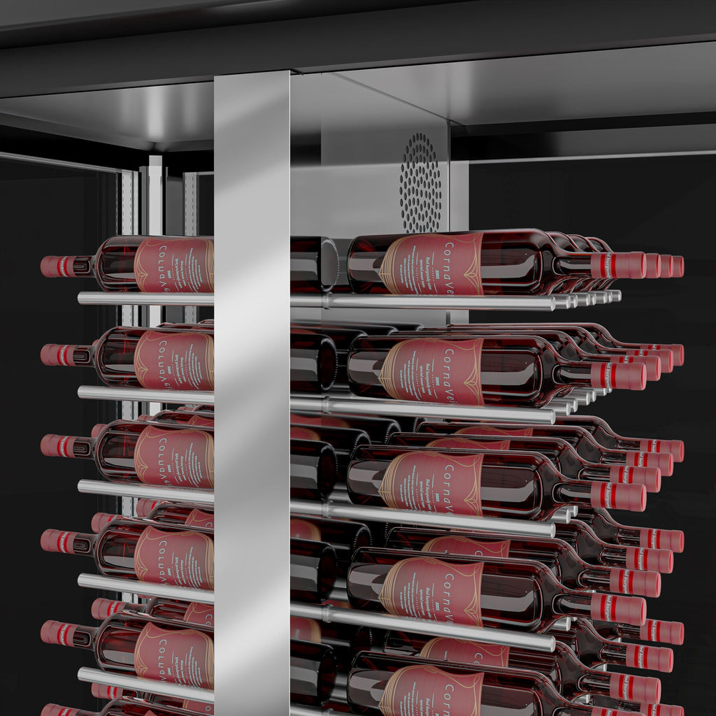 Red Type Wine Refrigerator - 1 Climate Regional - 120 Lt - Max. 104 bottles