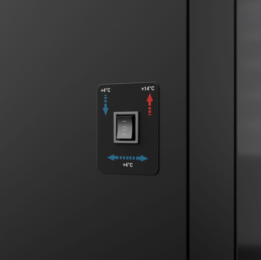 Red Type Wine Refrigerator - 1 Climate Area - Max. 128 bottles