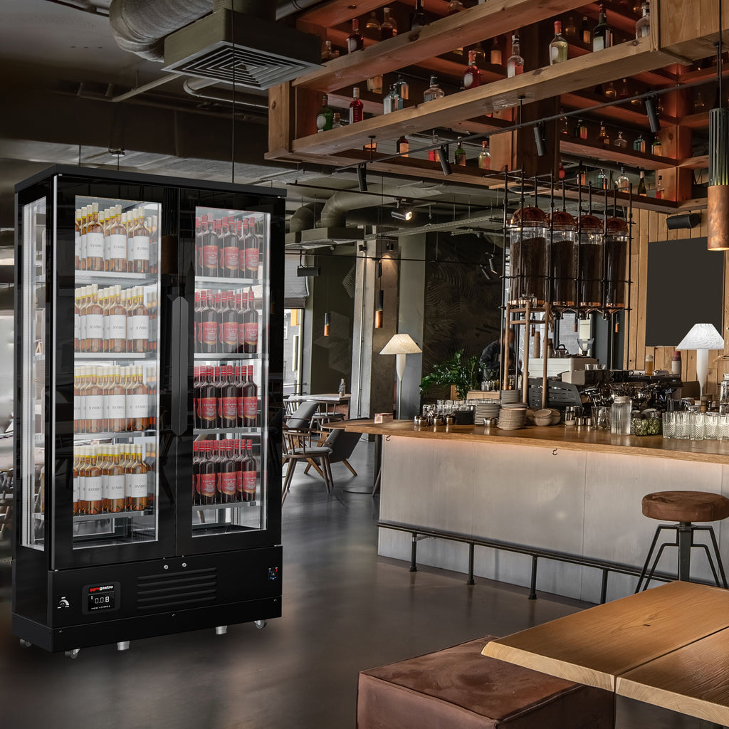 Red Type Wine Refrigerator - 1 Climate Area - Max. 128 bottles