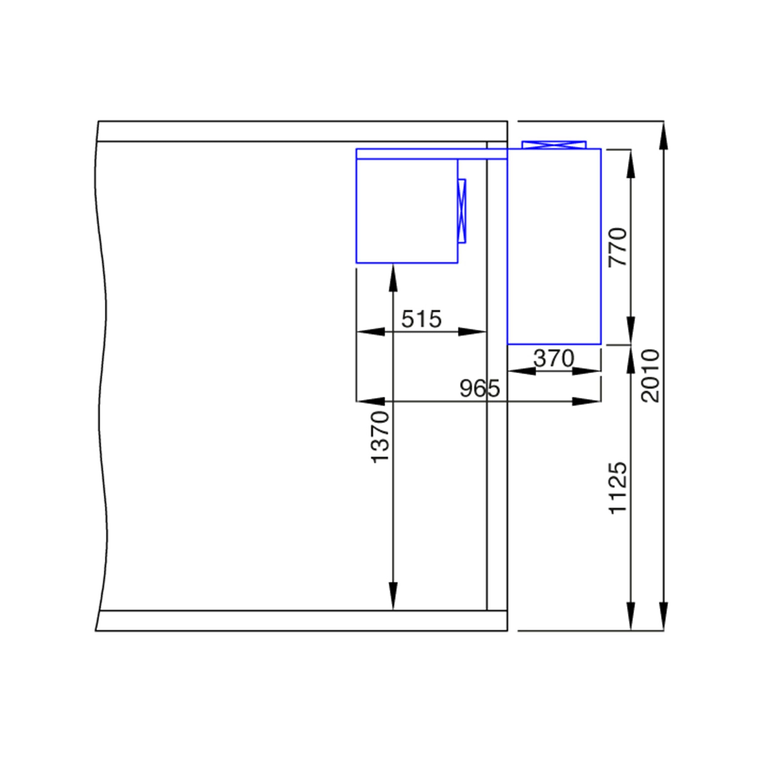Deep Freezer Room - 1800x1800mm - 4,30m³ -Derin Freezer Unit & Pvc Curtain