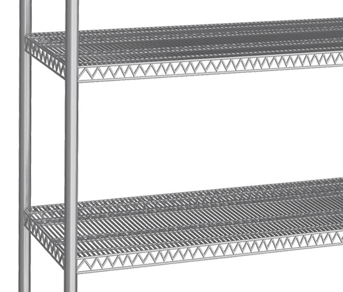 Stainless Steel Shelf - 1070x460mm - 4 wire shelves (fixed)