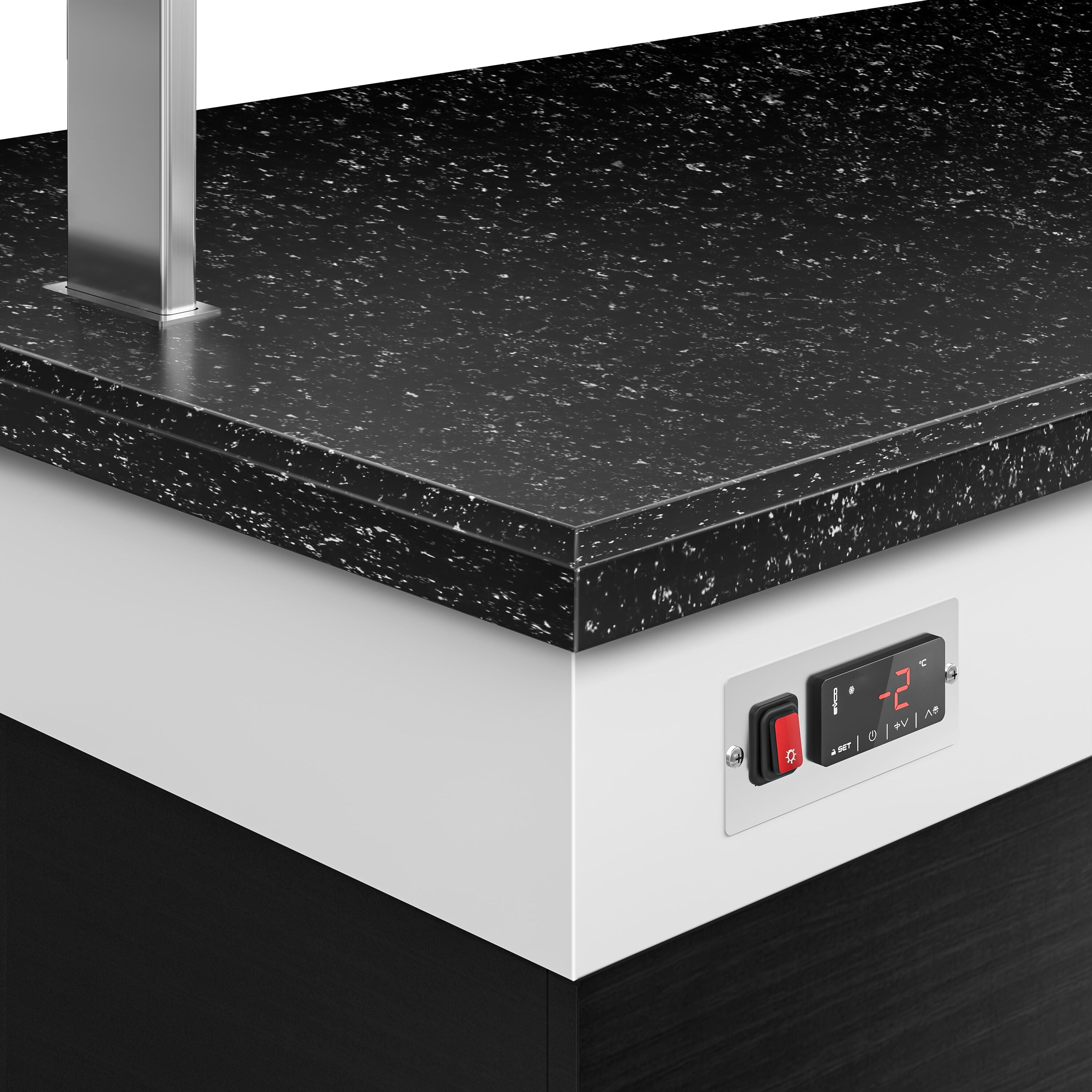 Cold Open Buffet counter dublin - 2000mm- Cooling Pleytli & Wheel