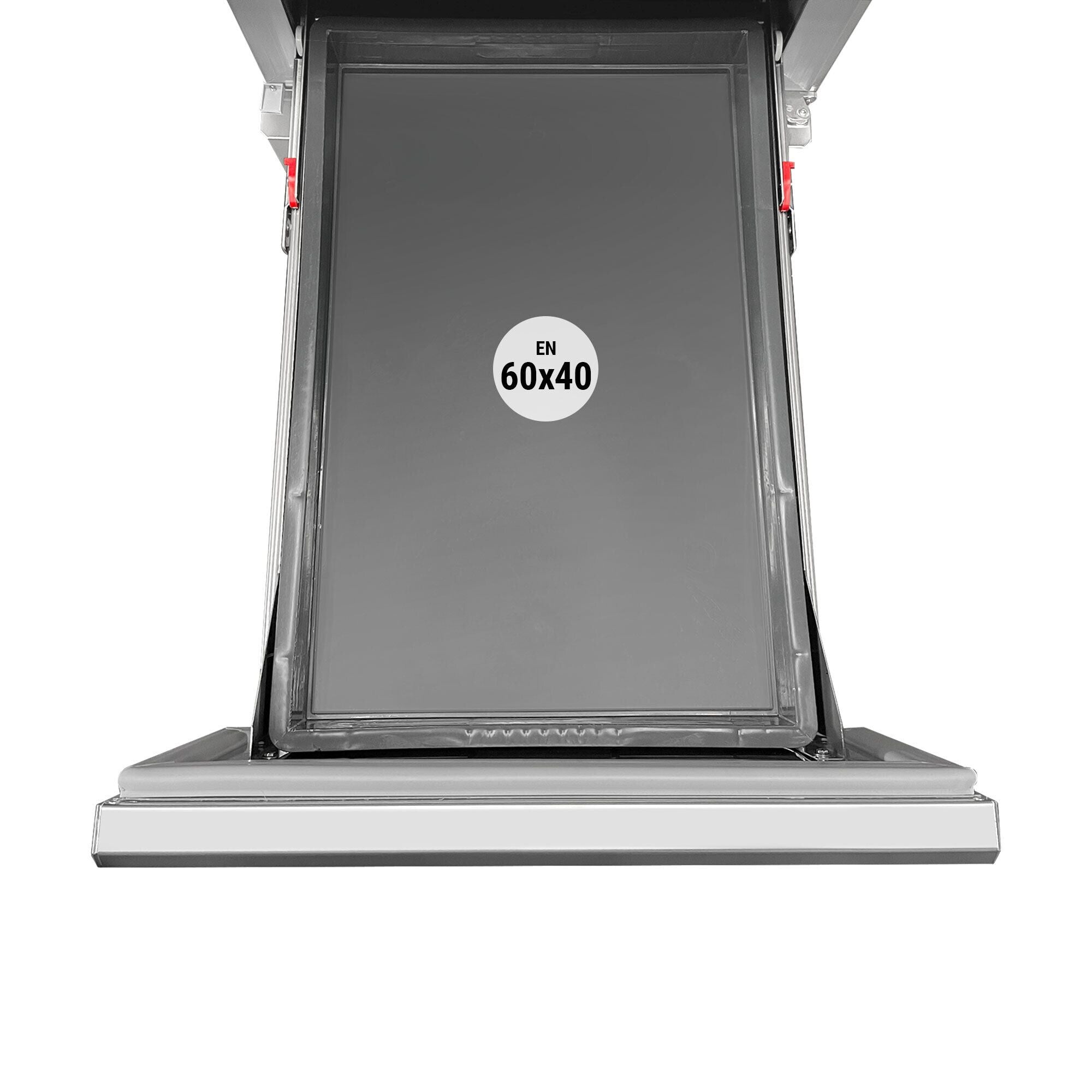 Pizza Preparation counter premium - 2100x800mm - 3 doors & 7 drawer - Included window showcase - 10x GN 1/3