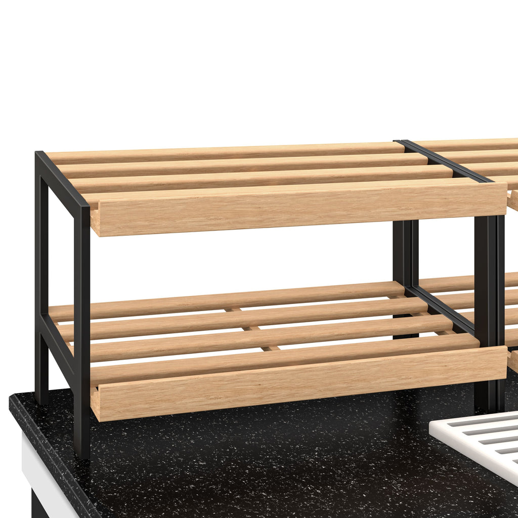 Bread Shelf Belfast - 2000mm - Wheel - Black Granite Working Counter