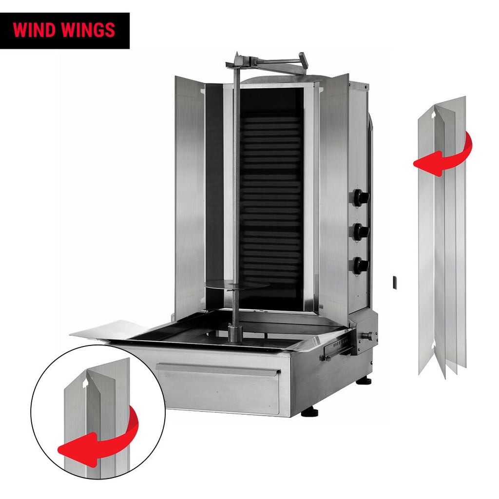 Electric Doner Quarry - 3 -eyed - Max. 40KG - including wings