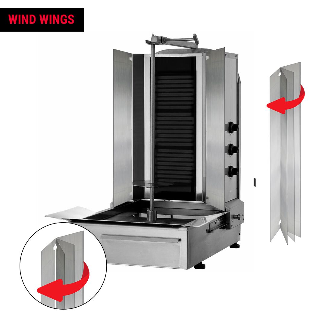 Electric Doner Quarry - 3 -eyed - Max. 40KG - including wings