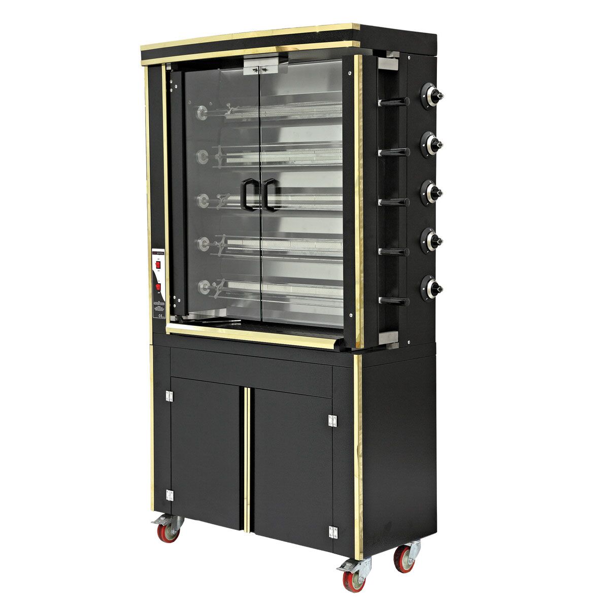 Electric Chicken Grill - 16.5 KW - 30 Chicken Capacity, 5 Şişli - Black