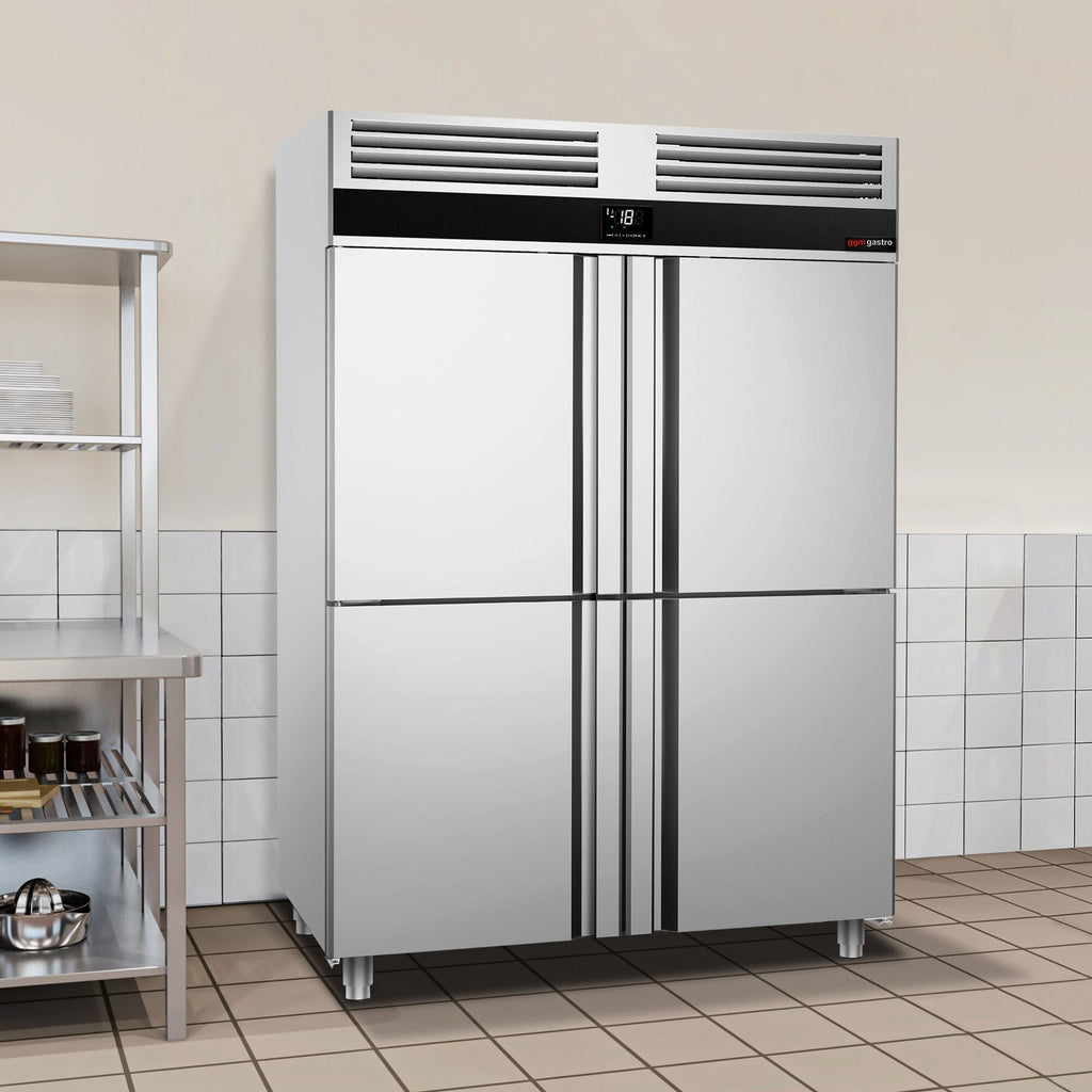 Deep Freezer Premium - GN 2/1 - 1400 Lt. - 4 stainless steel half -door