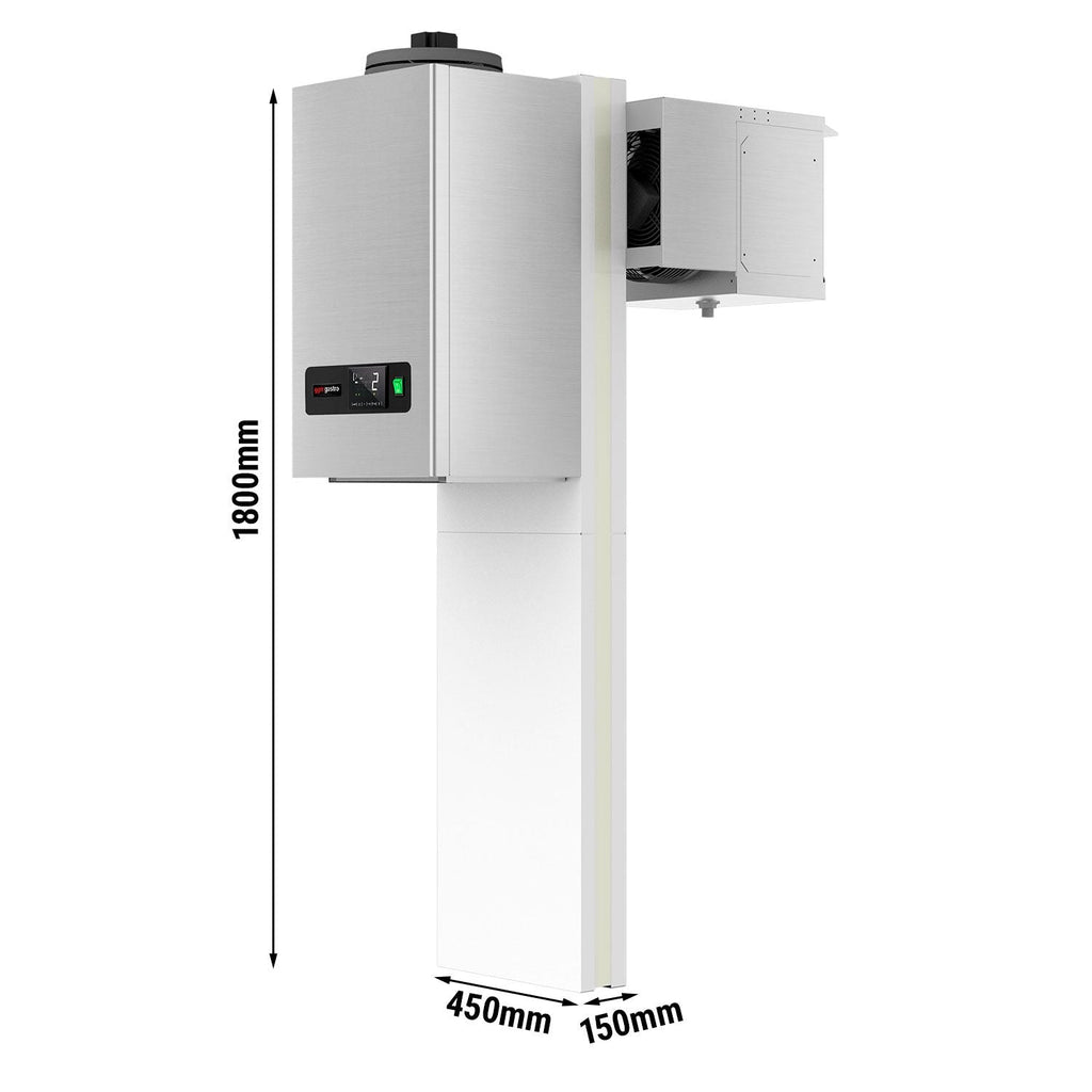 Stainless steel wall type cooling unit - max. For 5 m³