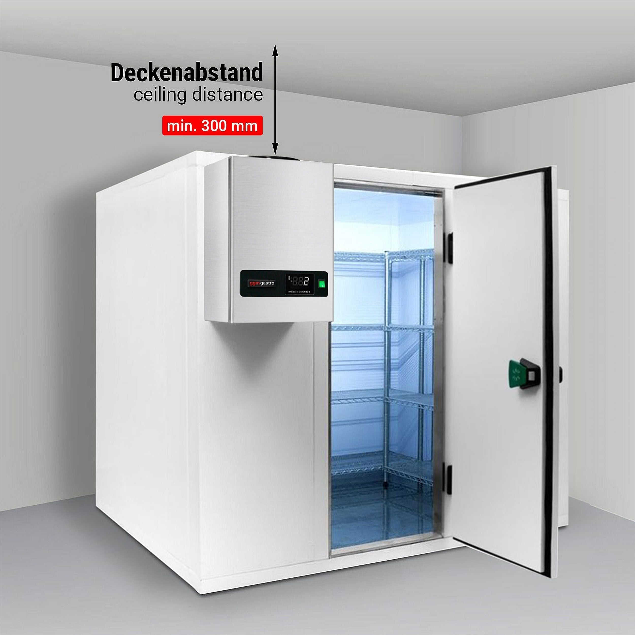 Deep Freezer Room - 1800x1200mm - 2,65m³ - Deep Freezer Unit & Pvc Curtain