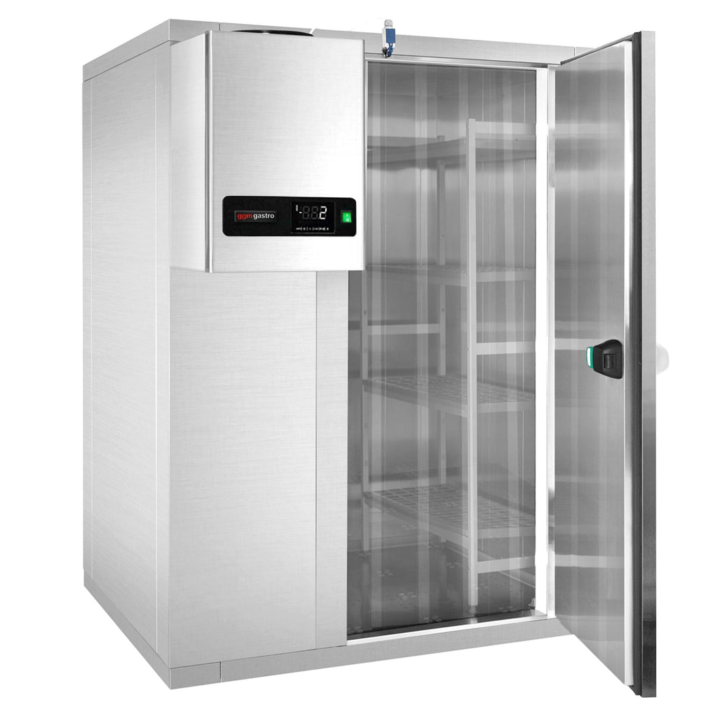 Stainless Steel Deep Freezer Room - 2100x2100mm - 6,12m³ - Drink freezing unit & curtain