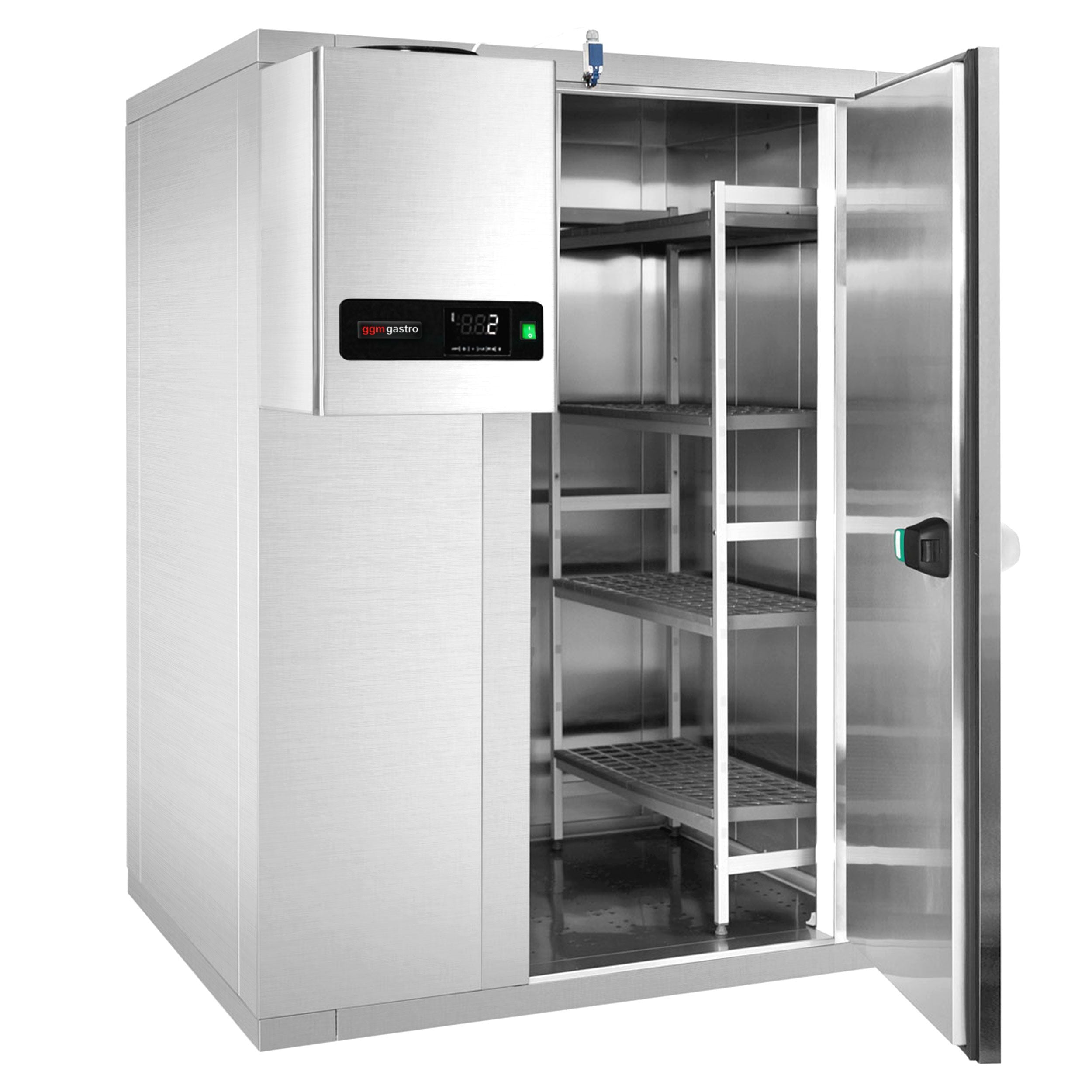 Stainless Steel Cold Room - 2100x2100mm - 6,9m³ - Including Cooling Unit
