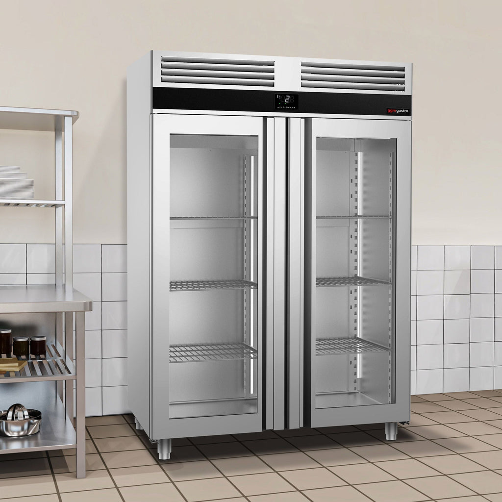 Refrigerator Premium - GN 2/1 - 1400 liters - 2 glass doors