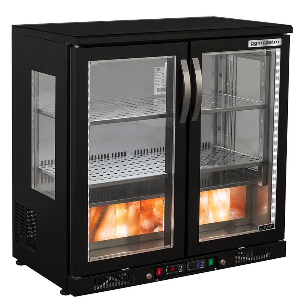 Meat Maturation Cabinet 0.92 M - Two Glass Doors - Black
