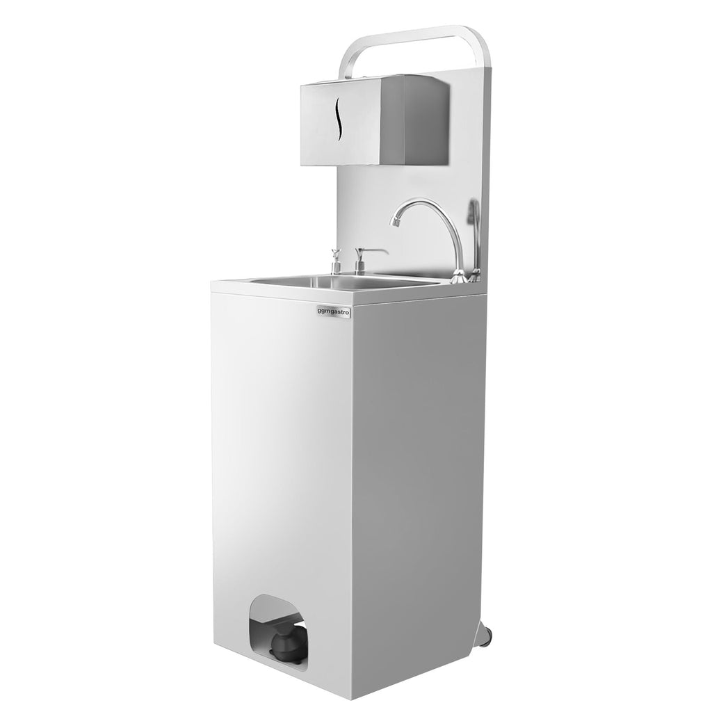 Mobile Sink - 410x350 mm - DEZENFEKTAN & PAIN TWO DISPENSERLİ