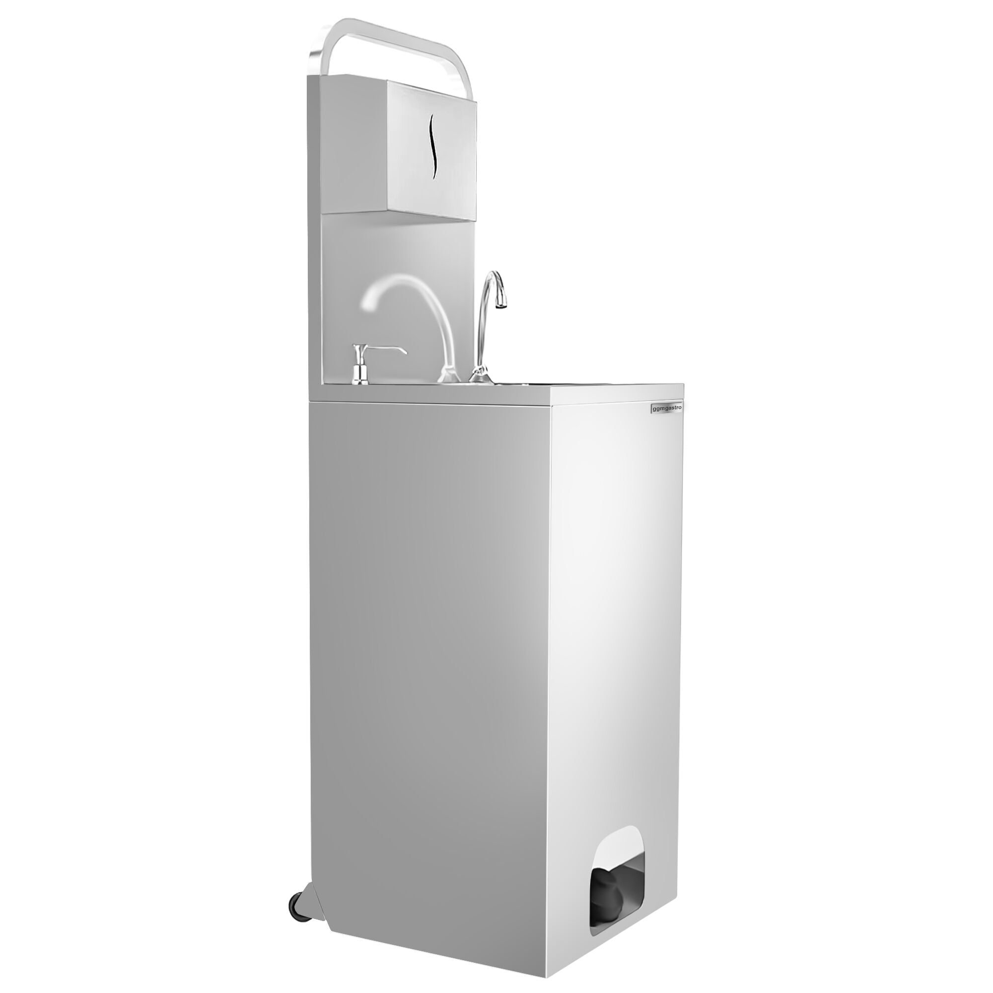Mobile Sink - 410x350 mm - DEZENFEKTAN & PAIN TWO DISPENSERLİ