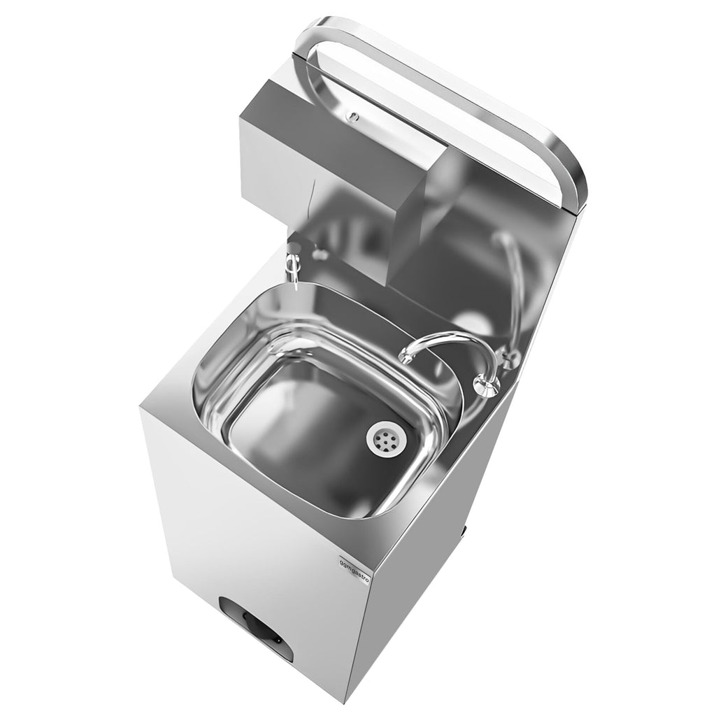 Mobile Sink - 410x350 mm - DEZENFEKTAN & PAIN TWO DISPENSERLİ