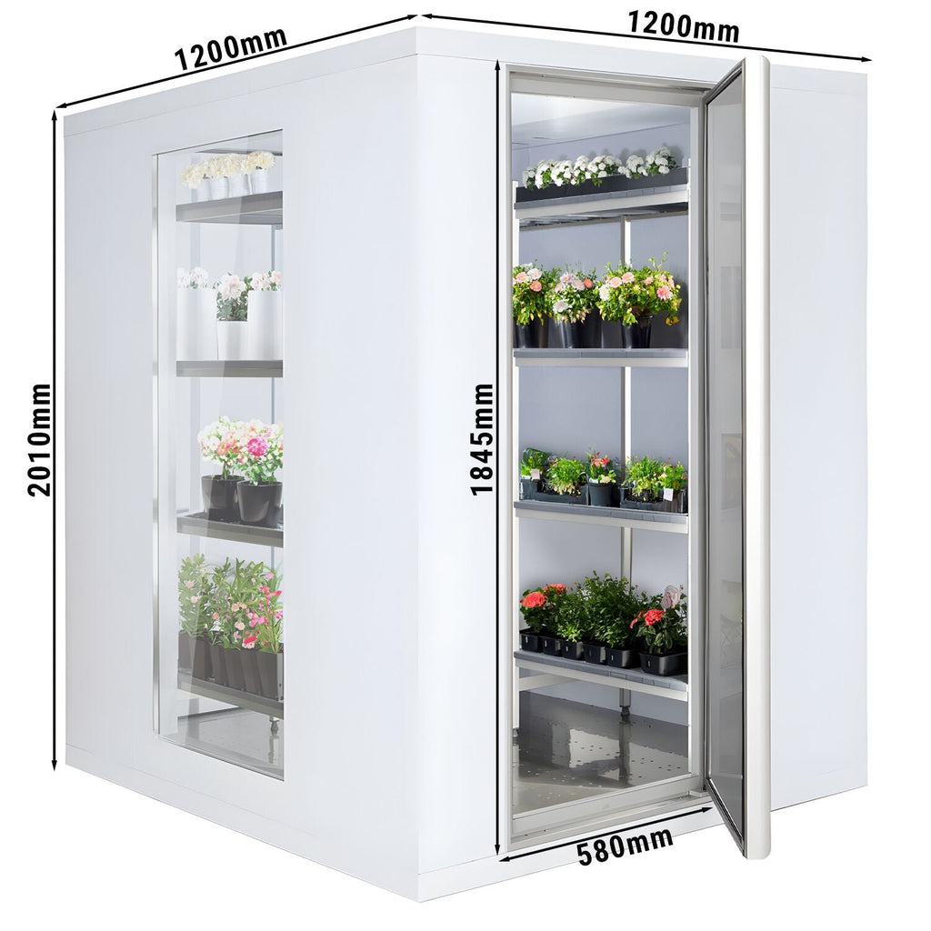 Cold Room - 1200x1200mm - 1.8m³ - 3 glass edges