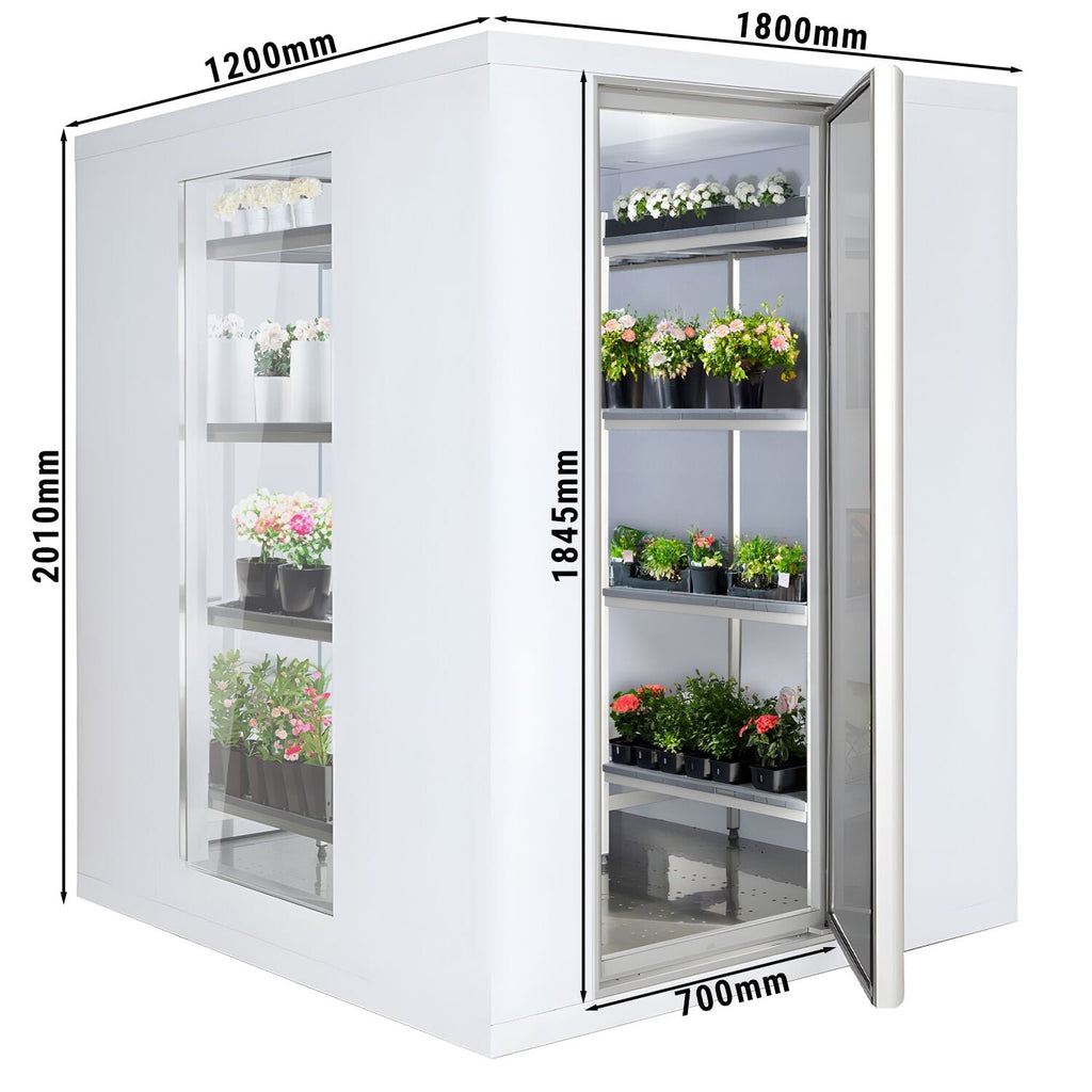 Cold Room - 1800x1200mm - 3,15m³ - 3 glass edges