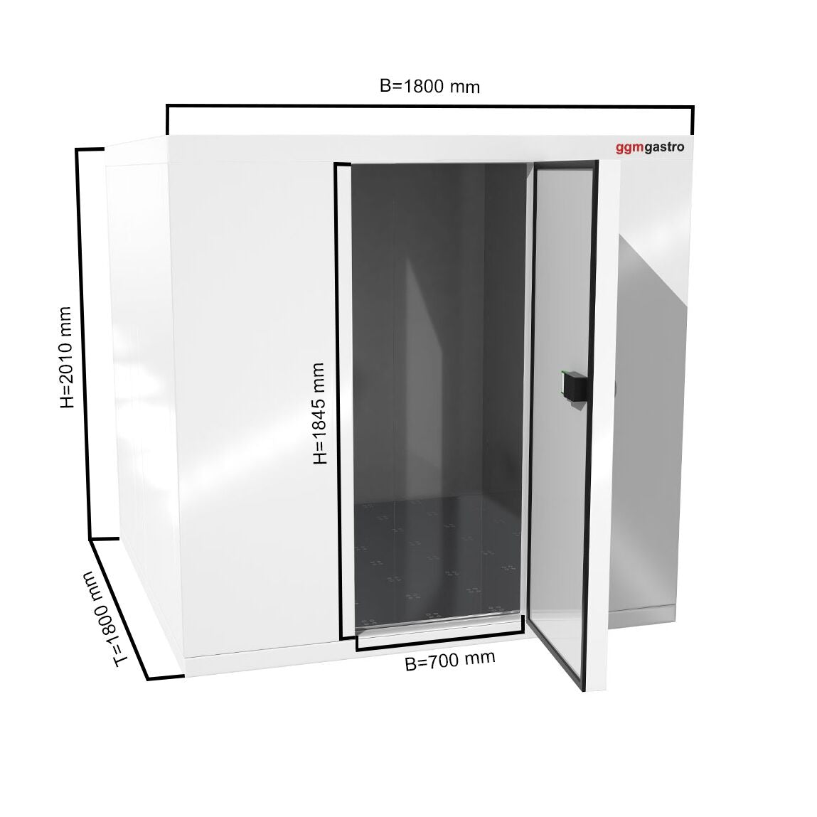 Cold Room - 1800x1800mm - 4,97m³