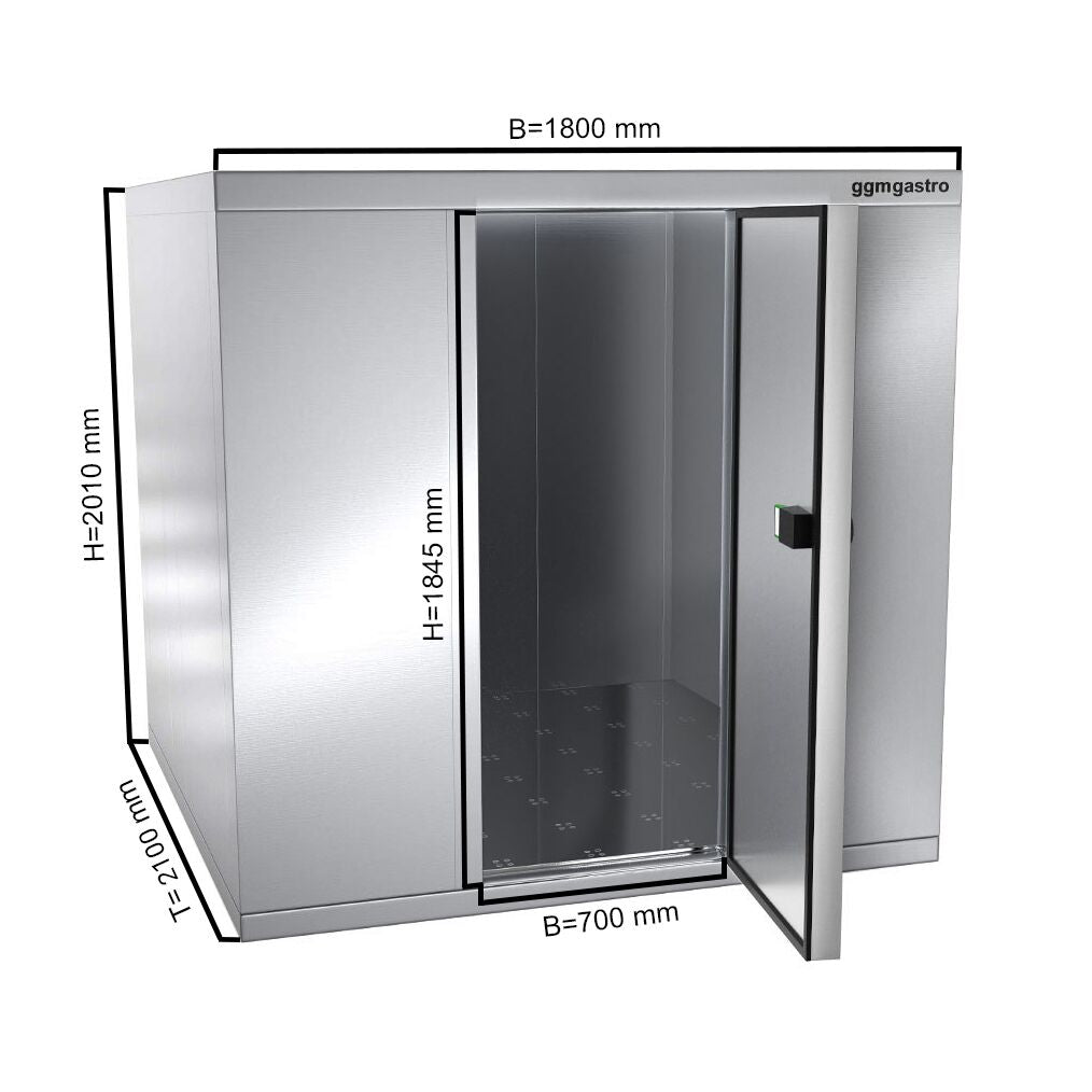 Stainless Steel Cold Room - 1800x2100mm - 5,88m³