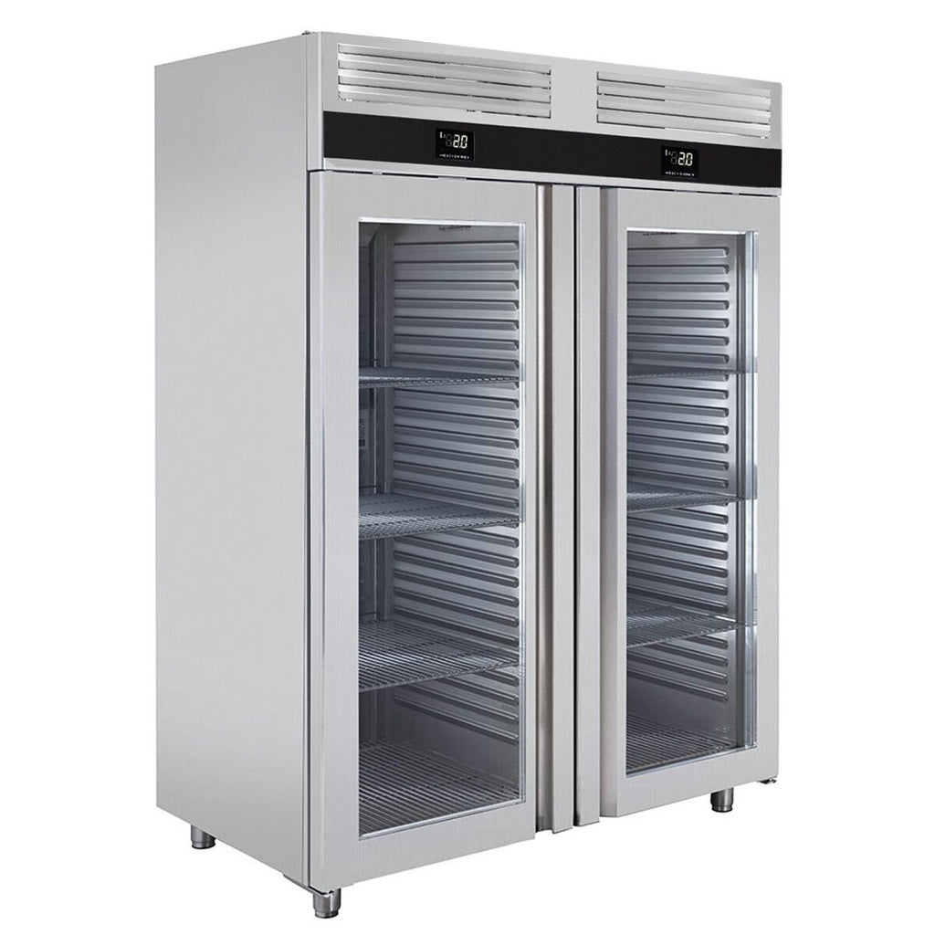 Refrigerator & Deep Freezer Combination PremIum - GN 2/1 - 1400 liters - 2 glass doors