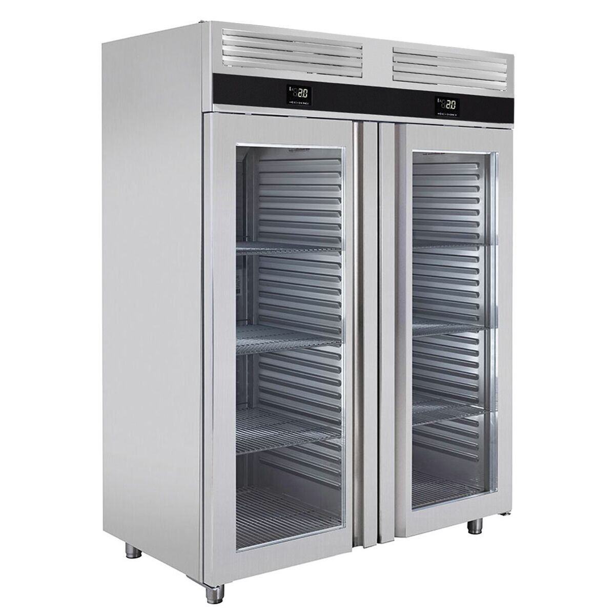 Refrigerator & Deep Freezer Combination PremIum - GN 2/1 - 1400 liters - 2 glass doors