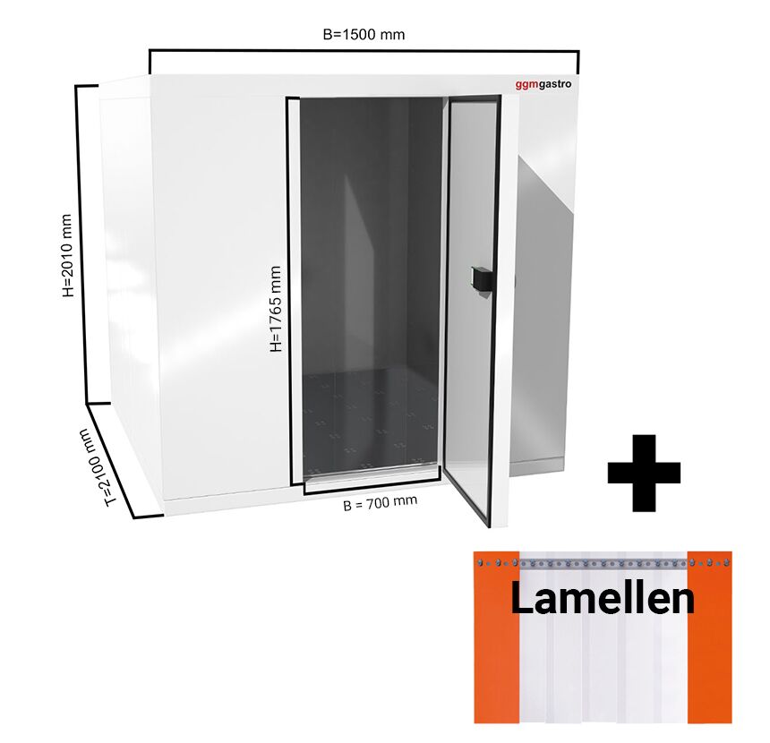 Deep Freezer Room - 1500x2100mm - 4.2m³ - Including Curtain