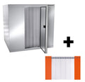 Stainless Steel Deep Freezer Room - 1800x1200mm - 2,65m³ - PVC Curtain Including
