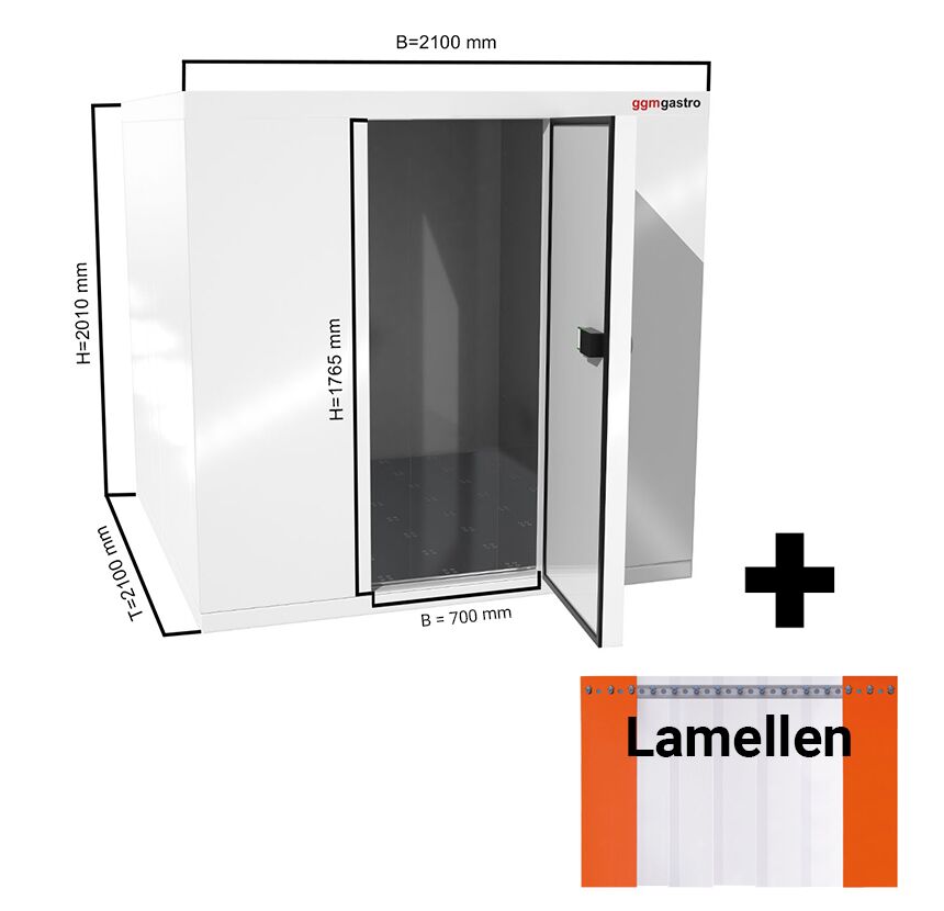 Deep Freezer Room -2100x2100mm - 6,1m³ - Including curtain