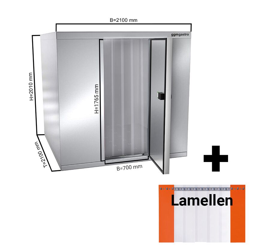 Stainless Steel Deep Freezer Room -2100x2100mm -6,12m³ -Included